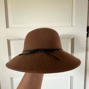 Elegant Brown Women's Hat with Black Band